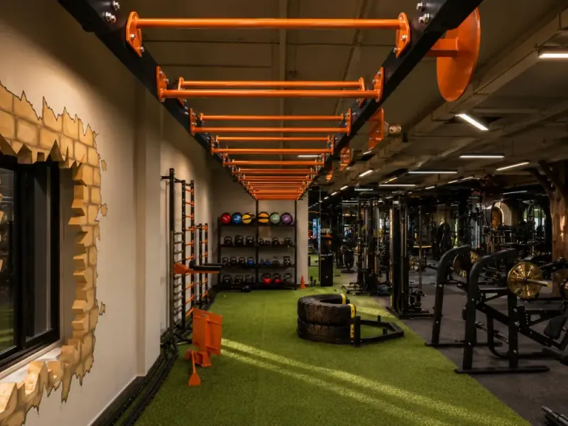 The functional-training zone at V2 Fitness Zone Secunderabad
