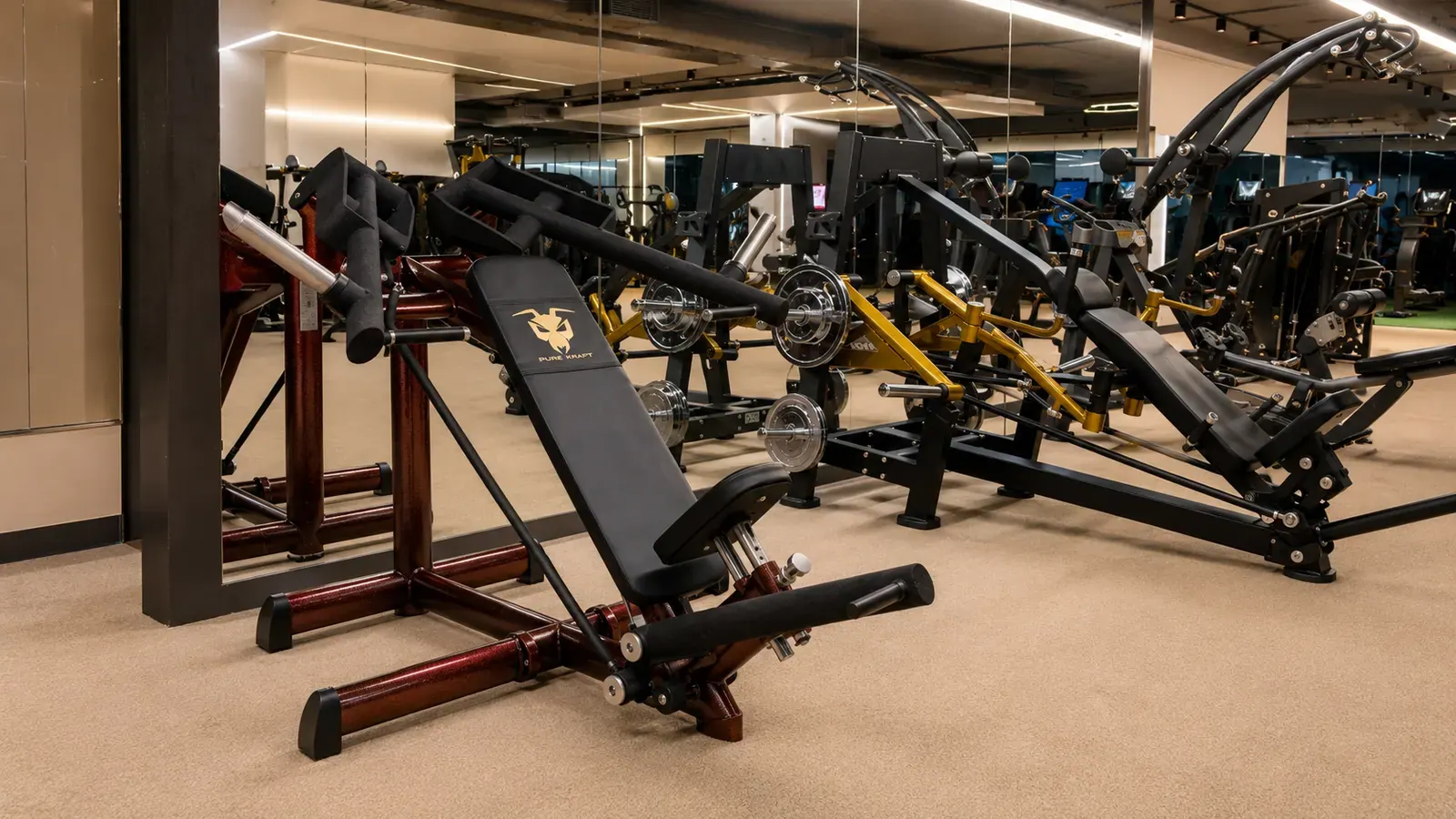 The strength and equipment floor at V2 Fitness Zone Kompally