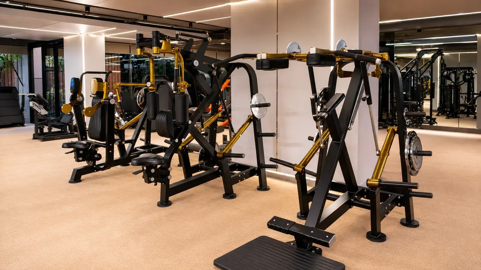 The strength and equipment floor at V2 Fitness Zone Kompally
