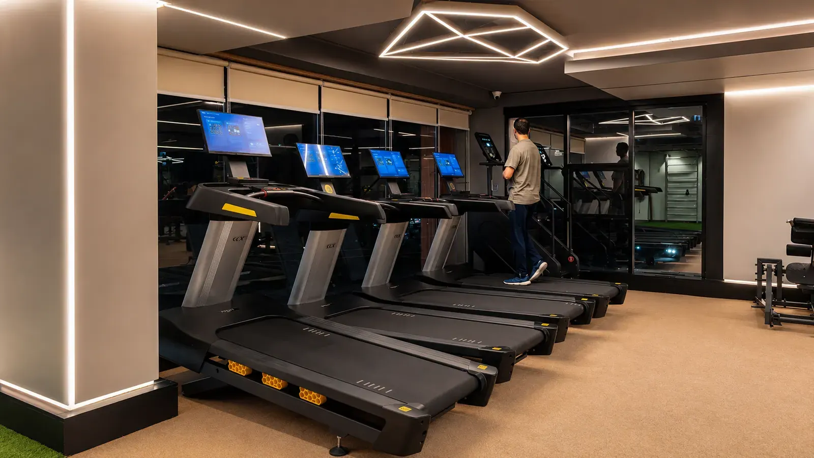 The cardio zone at V2 Fitness Zone Kompally