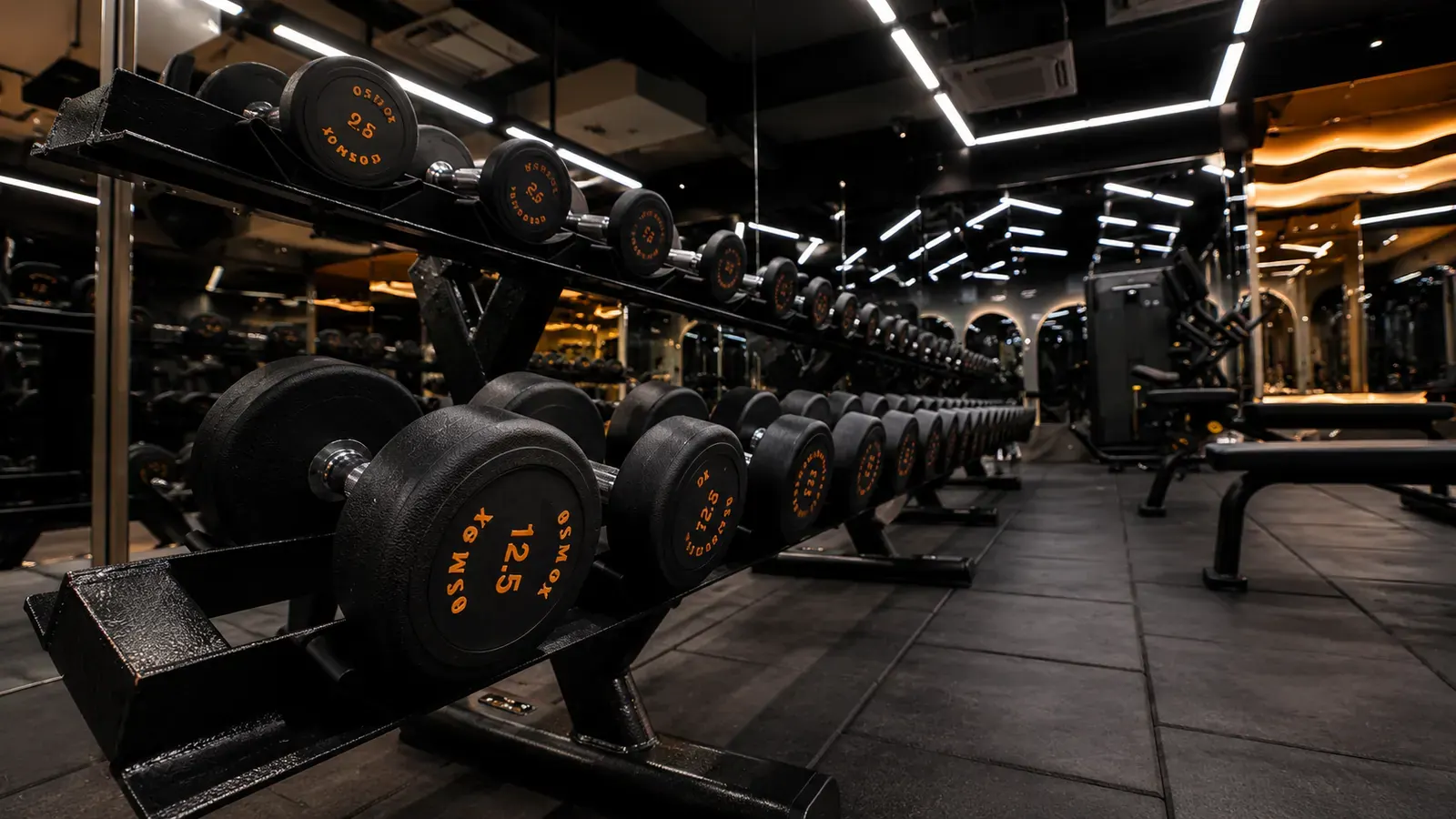 The strength and equipment floor at V2 Fitness Zone Secunderabad