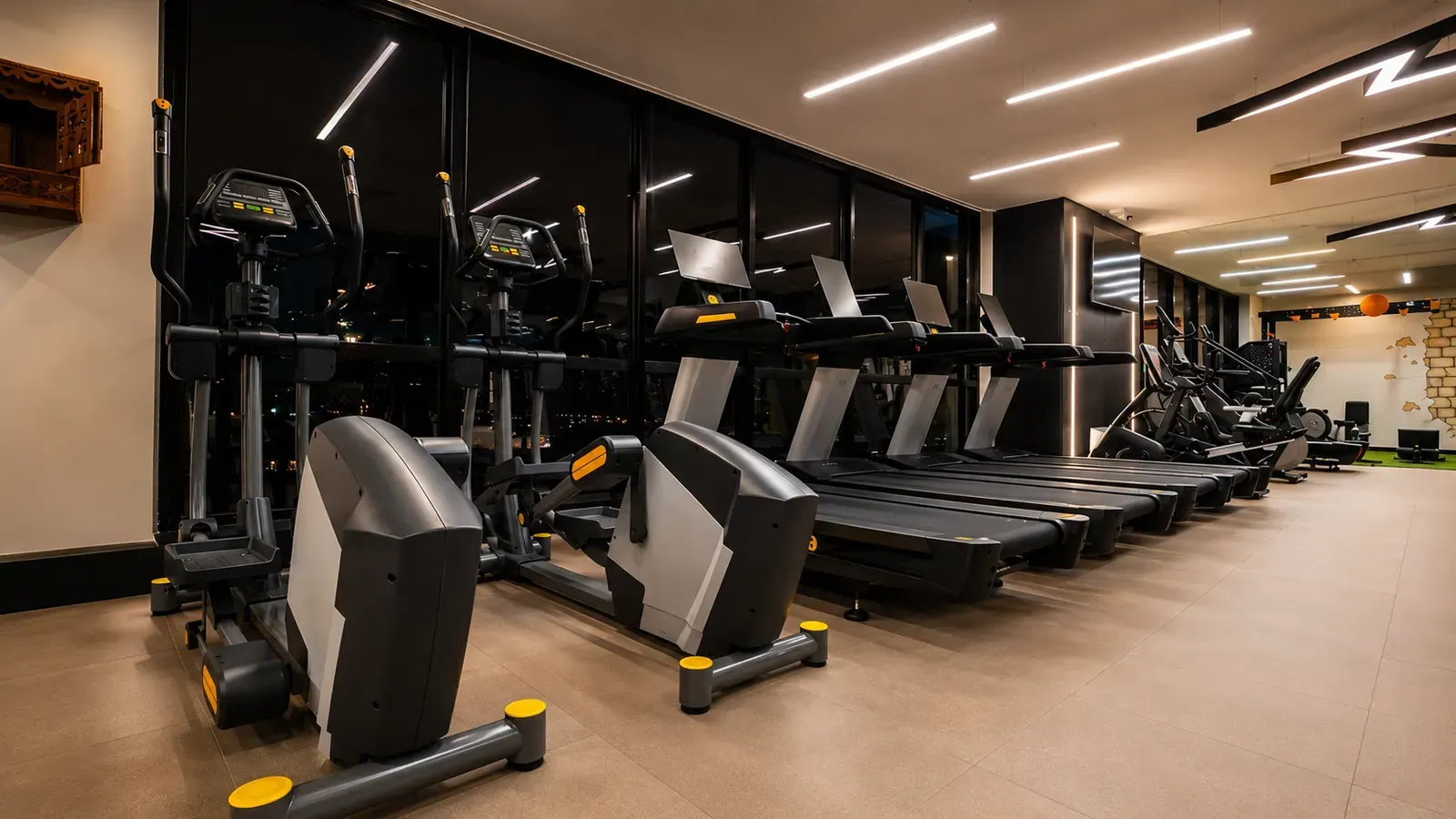 The strength and equipment floor at V2 Fitness Zone Secunderabad
