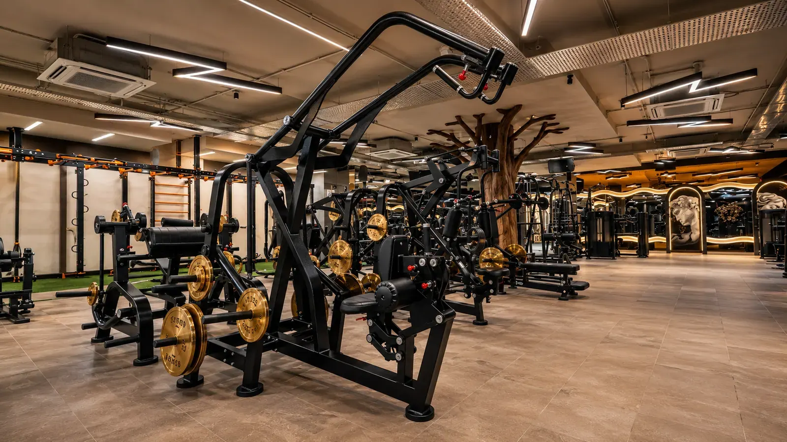 The strength and equipment floor at V2 Fitness Zone Secunderabad