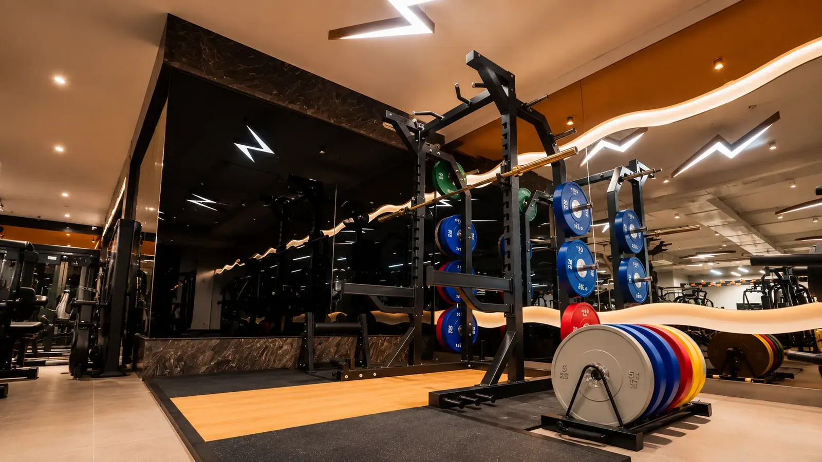 The strength and equipment floor at V2 Fitness Zone Secunderabad