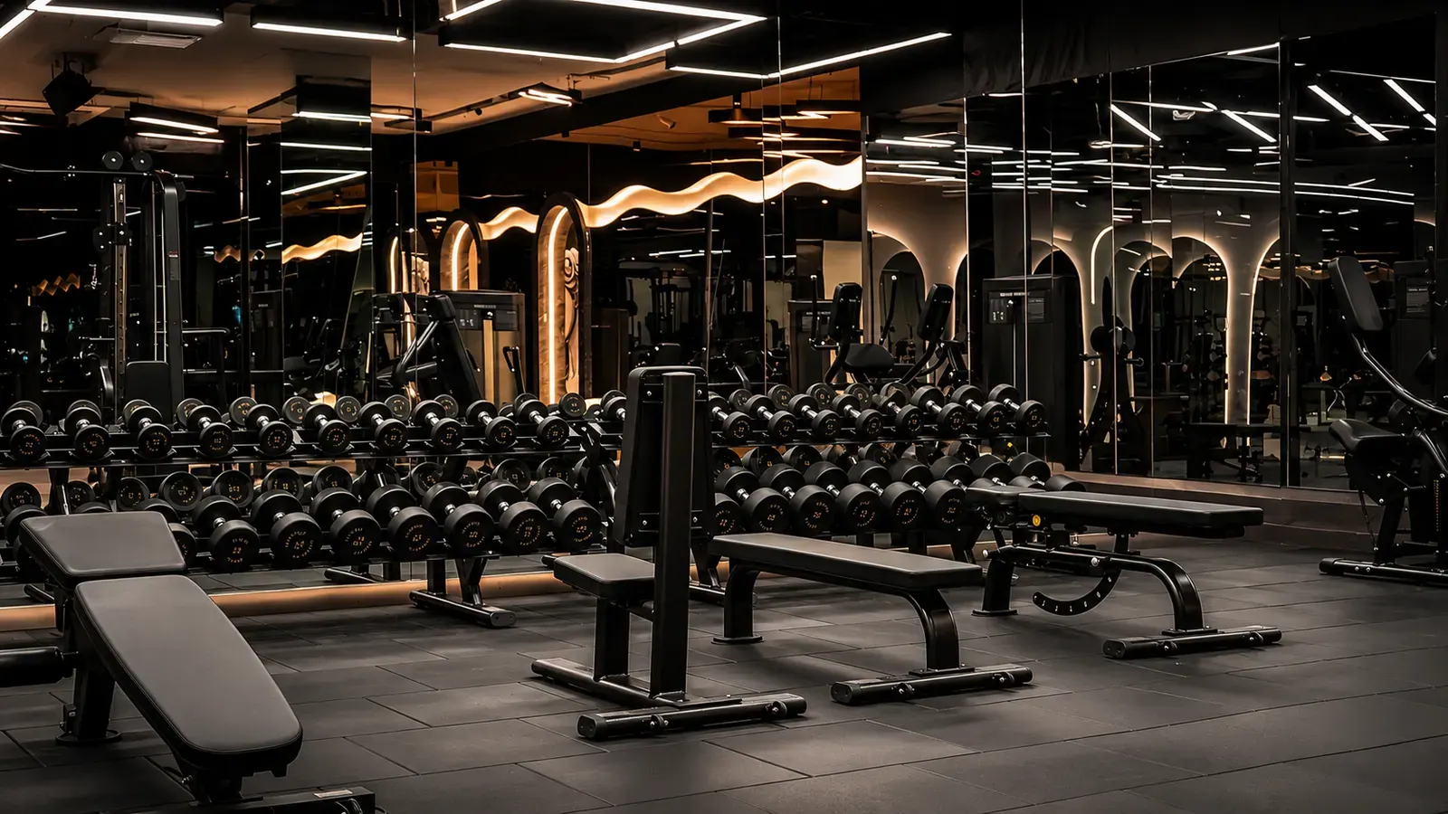 The group-class studio at V2 Fitness Zone Secunderabad