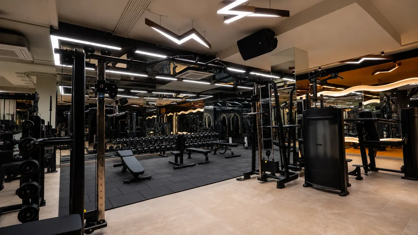 The reception and lounge at V2 Fitness Zone Secunderabad
