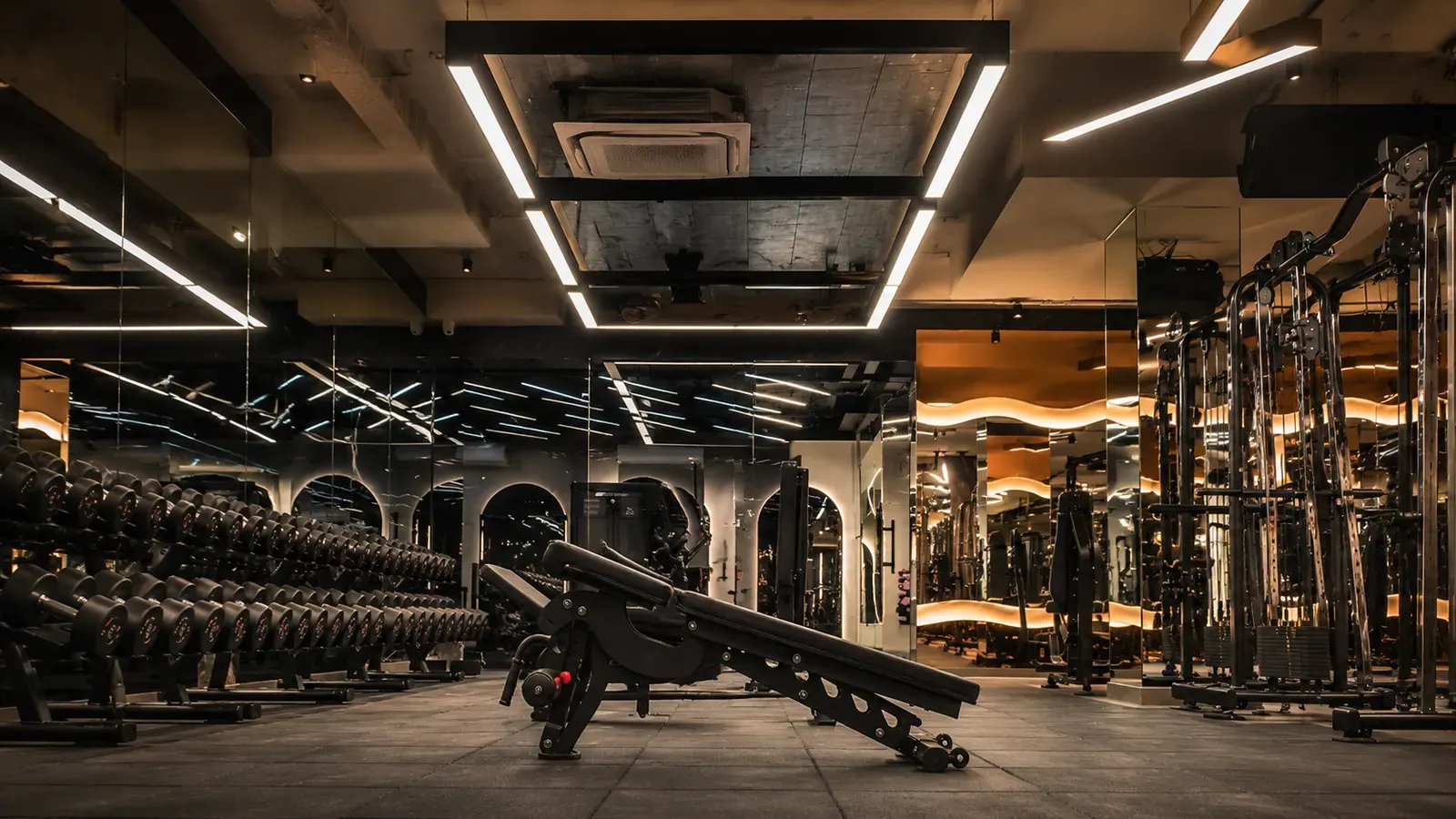 The strength and equipment floor at V2 Fitness Zone Secunderabad