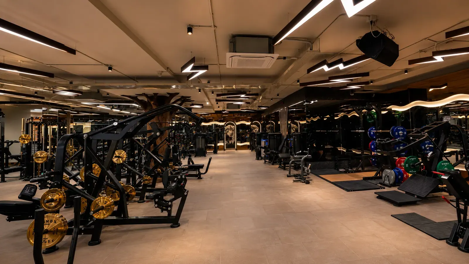 The strength and equipment floor at V2 Fitness Zone Secunderabad