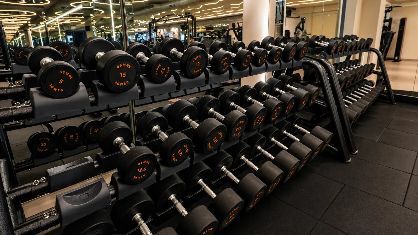 The strength and equipment floor at V2 Fitness Zone Miyapur