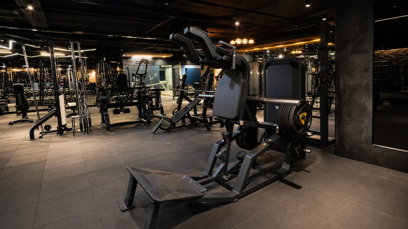 The strength and equipment floor at V2 Fitness Zone Sainikpuri