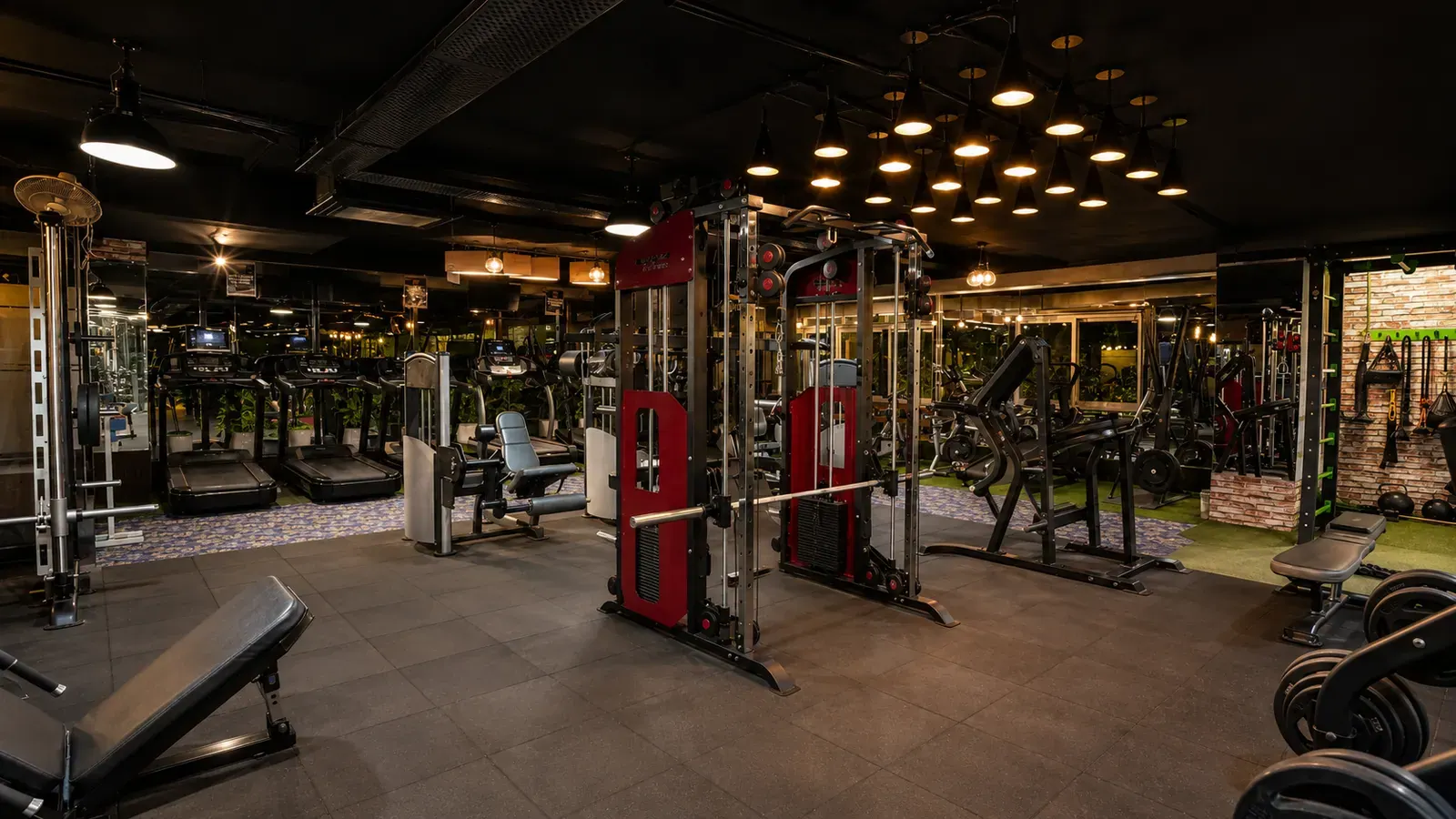 The strength and equipment floor at V2 Fitness Zone Sainikpuri