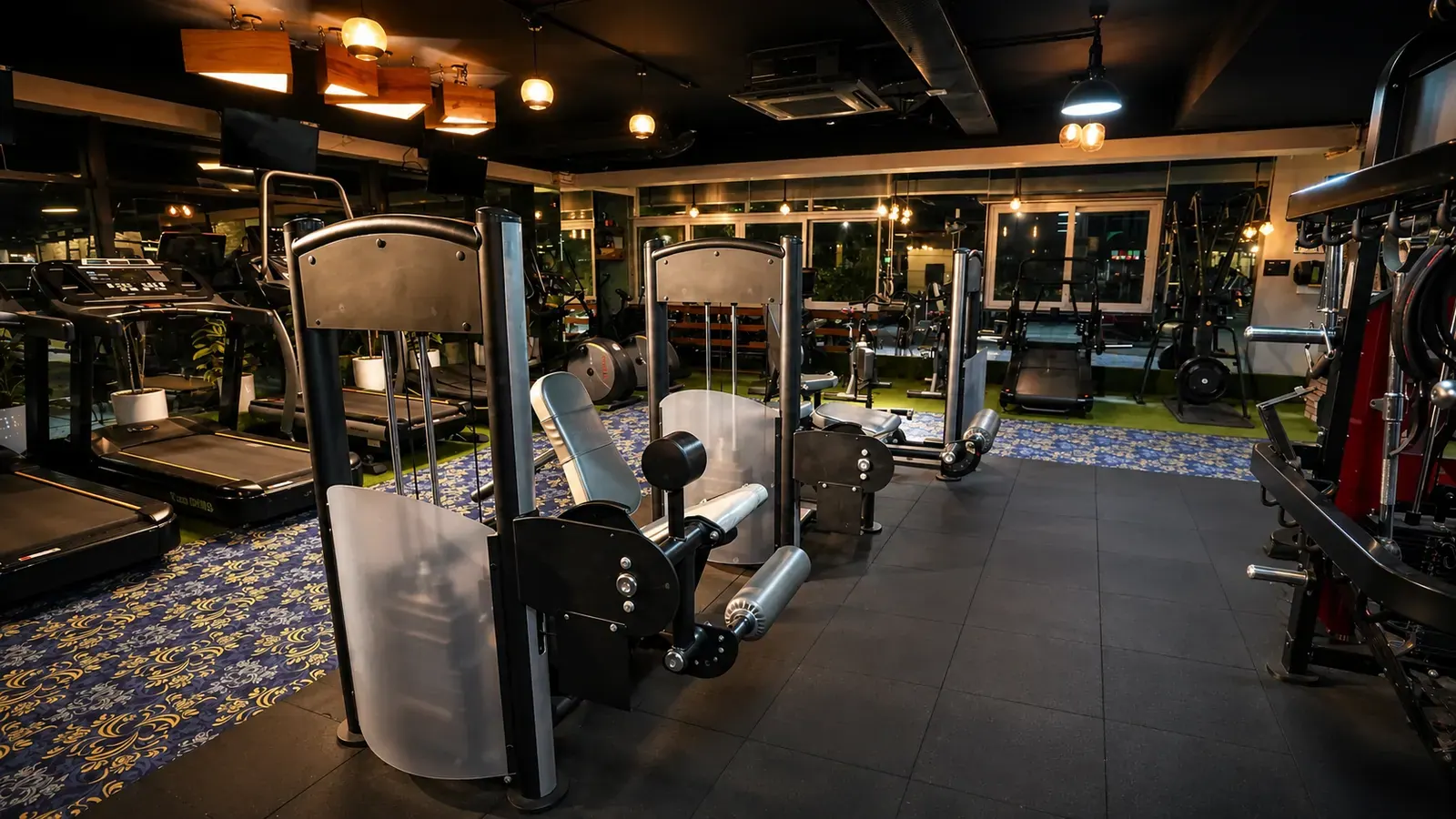 The strength and equipment floor at V2 Fitness Zone Sainikpuri