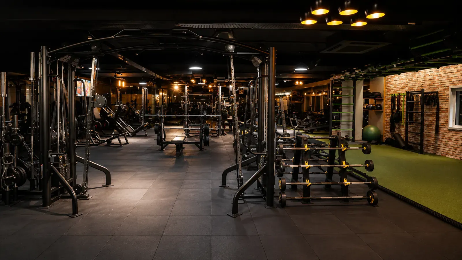 The strength and equipment floor at V2 Fitness Zone Sainikpuri