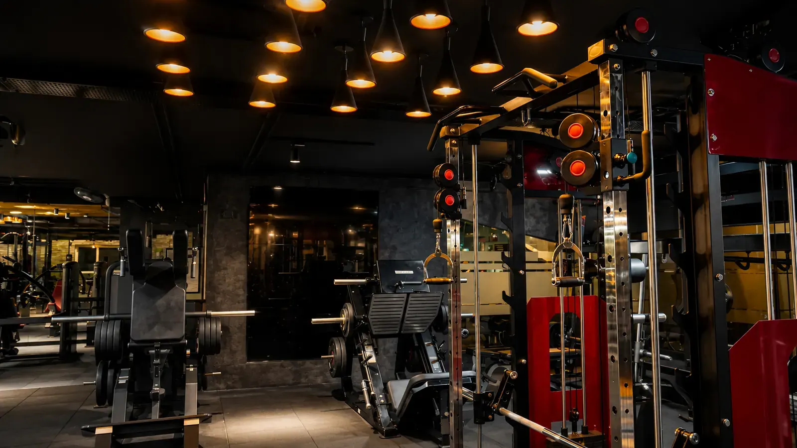 The strength and equipment floor at V2 Fitness Zone Sainikpuri