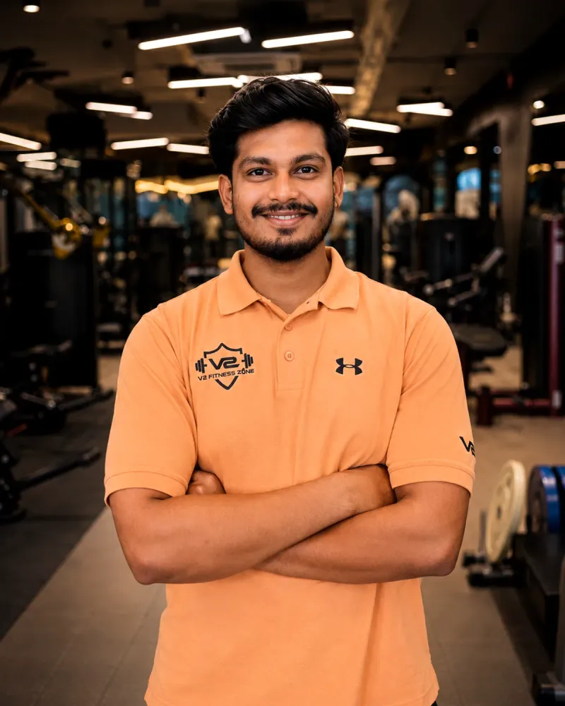 Akash, General Trainer at V2 Fitness Zone